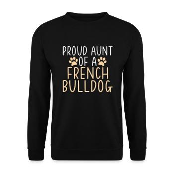 Cadeaux de bouledogue français - Sweat-shirt Unisexe - noir - Devant - Alina (178cm) & Michal (187cm)