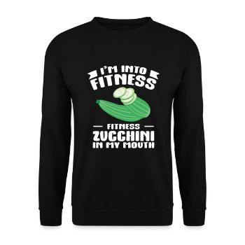 Courgette - Unisex Sweatshirt - black - Front - Alina (178cm) & Michal (187cm)
