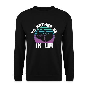 Virtual Reality VR Gift - Unisex Sweatshirt - black - Front - Alina (178cm) & Michal (187cm)
