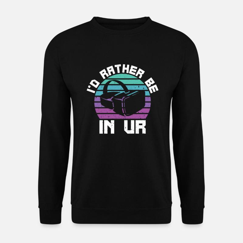 Virtual Reality VR Gift - Unisex Sweatshirt - black