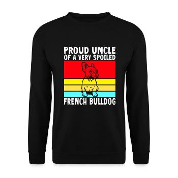 Cadeaux de bouledogue français - Sweat-shirt Unisexe - noir - Devant - Alina (178cm) & Michal (187cm)