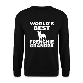 French Bulldog Gifts - Unisex Sweatshirt - black - Front - Alina (178cm) & Michal (187cm)