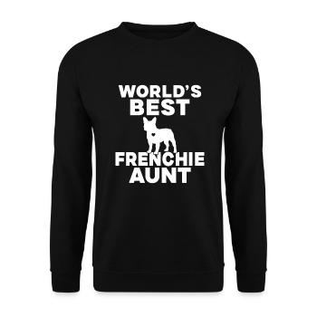 Cadeaux de bouledogue français - Sweat-shirt Unisexe - noir - Devant - Alina (178cm) & Michal (187cm)