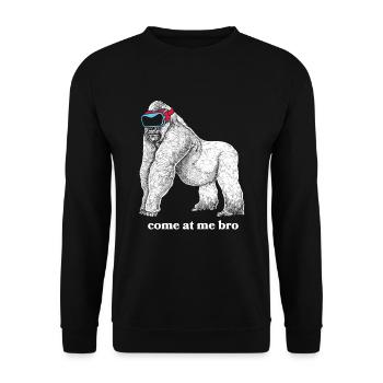 Virtual Reality VR Gift - Unisex Sweatshirt - black - Front - Alina (178cm) & Michal (187cm)