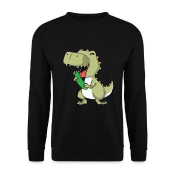 Courgette - Unisex Sweatshirt - black - Front - Alina (178cm) & Michal (187cm)