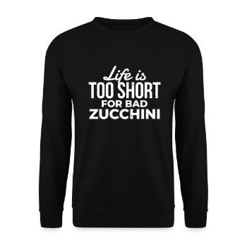 Courgette - Unisex Sweatshirt - black - Front - Alina (178cm) & Michal (187cm)