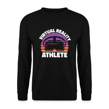 Virtual Reality VR Gift - Unisex Sweatshirt - black - Front - Alina (178cm) & Michal (187cm)