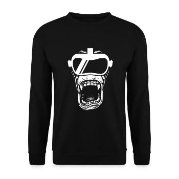 Cadeau VR de réalité virtuelle - Sweat-shirt Unisexe - noir - Devant - Alina (178cm) & Michal (187cm)