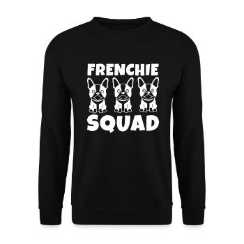 French Bulldog Gifts - Unisex Sweatshirt - black - Front - Alina (178cm) & Michal (187cm)