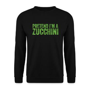 Courgette - Unisex Sweatshirt - black - Front - Alina (178cm) & Michal (187cm)