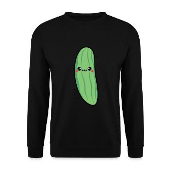 Courgette - Unisex Sweatshirt - black - Front - Alina (178cm) & Michal (187cm)