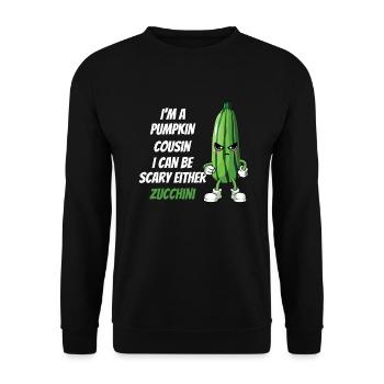 Courgette - Unisex Sweatshirt - black - Front - Alina (178cm) & Michal (187cm)