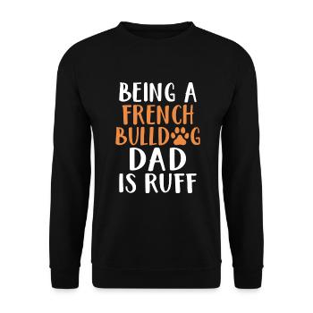 French Bulldog Gifts - Unisex Sweatshirt - black - Front - Alina (178cm) & Michal (187cm)