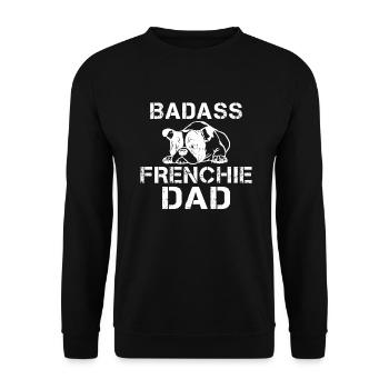 French Bulldog Gifts - Unisex Sweatshirt - black - Front - Alina (178cm) & Michal (187cm)