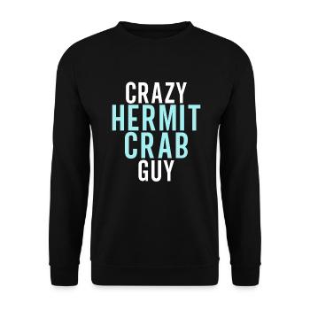 Hermit Crab Gifts - Unisex Sweatshirt - black - Front - Alina (178cm) & Michal (187cm)