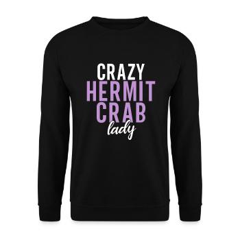 Hermit Crab Gifts - Unisex Sweatshirt - black - Front - Alina (178cm) & Michal (187cm)