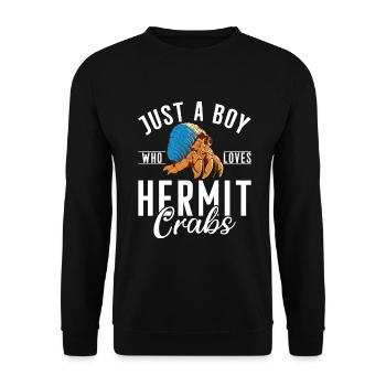 Hermit Crab Gifts - Unisex Sweatshirt - black - Front - Alina (178cm) & Michal (187cm)
