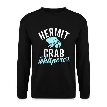 Hermit Crab Gifts - Unisex Sweatshirt - black - Front - Alina (178cm) & Michal (187cm)