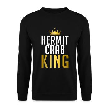Hermit Crab Gifts - Unisex Sweatshirt - black - Front - Alina (178cm) & Michal (187cm)