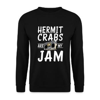 Hermit Crab Gifts - Unisex Sweatshirt - black - Front - Alina (178cm) & Michal (187cm)