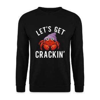 Hermit Crab Gifts - Unisex Sweatshirt - black - Front - Alina (178cm) & Michal (187cm)