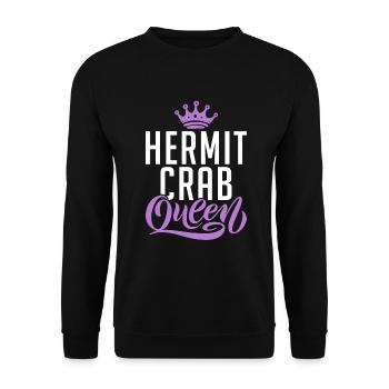 Cadeaux de crabe ermite - Sweat-shirt Unisexe - noir - Devant - Alina (178cm) & Michal (187cm)