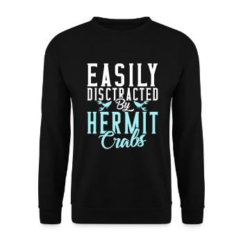 Hermit Crab Gifts - Unisex Sweatshirt - black - Front - Alina (178cm) & Michal (187cm)