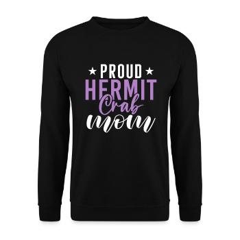 Hermit Crab Gifts - Unisex Sweatshirt - black - Front - Alina (178cm) & Michal (187cm)