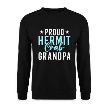 Hermit Crab Gifts - Unisex Sweatshirt - black - Front - Alina (178cm) & Michal (187cm)