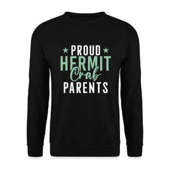 Hermit Crab Gifts - Unisex Sweatshirt - black - Front - Alina (178cm) & Michal (187cm)