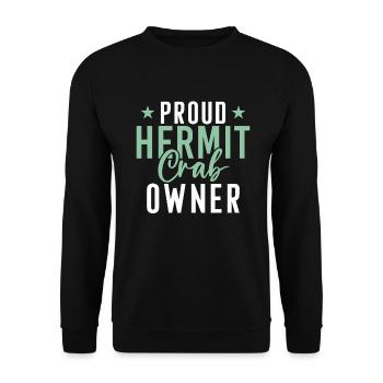 Hermit Crab Gifts - Unisex Sweatshirt - black - Front - Alina (178cm) & Michal (187cm)