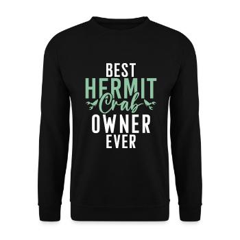 Hermit Crab Gifts - Unisex Sweatshirt - black - Front - Alina (178cm) & Michal (187cm)