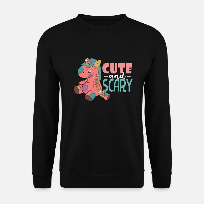 Niedlich und unheimlich - Unisex Pullover - Schwarz