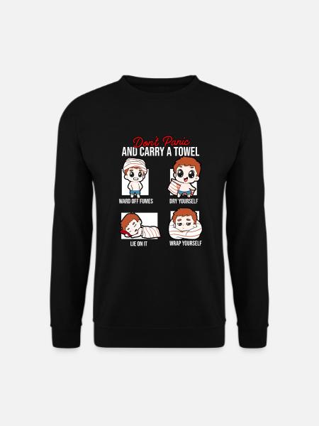 Handtuch Holiday Ferien - Unisex Pullover - Schwarz