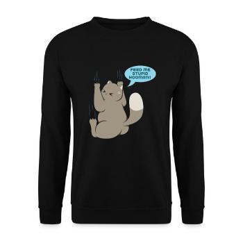 Chat - Sweat-shirt Unisexe - noir - Devant - Alina (178cm) & Michal (187cm)