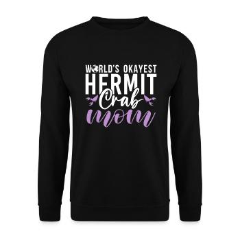 Hermit Crab Gifts - Unisex Sweatshirt - black - Front - Alina (178cm) & Michal (187cm)