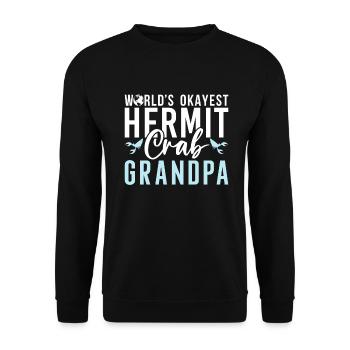 Hermit Crab Gifts - Unisex Sweatshirt - black - Front - Alina (178cm) & Michal (187cm)