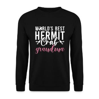 Einsiedlerkrebs-Geschenke - Unisex Pullover - Schwarz - Vorne - Alina (178cm) & Michal (187cm)