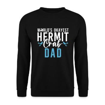 Hermit Crab Gifts - Unisex Sweatshirt - black - Front - Alina (178cm) & Michal (187cm)
