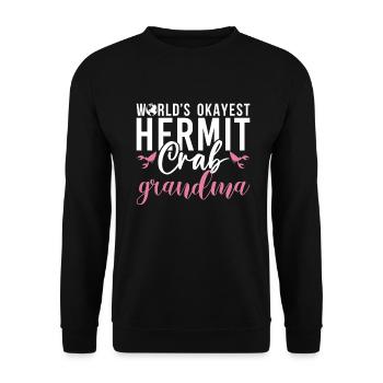 Hermit Crab Gifts - Unisex Sweatshirt - black - Front - Alina (178cm) & Michal (187cm)