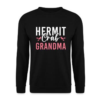 Hermit Crab Gifts - Unisex Sweatshirt - black - Front - Alina (178cm) & Michal (187cm)