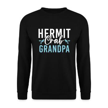 Hermit Crab Gifts - Unisex Sweatshirt - black - Front - Alina (178cm) & Michal (187cm)