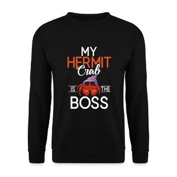 Hermit Crab Gifts - Unisex Sweatshirt - black - Front - Alina (178cm) & Michal (187cm)