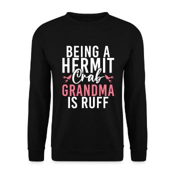 Hermit Crab Gifts - Unisex Sweatshirt - black - Front - Alina (178cm) & Michal (187cm)
