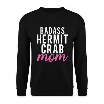 Hermit Crab Gifts - Unisex Sweatshirt - black - Front - Alina (178cm) & Michal (187cm)