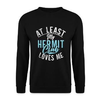 Hermit Crab Gifts - Unisex Sweatshirt - black - Front - Alina (178cm) & Michal (187cm)