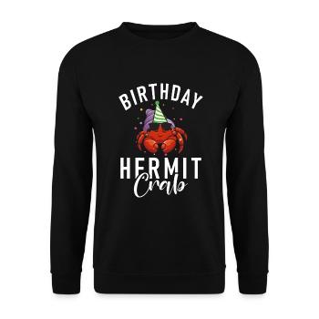 Hermit Crab Gifts - Unisex Sweatshirt - black - Front - Alina (178cm) & Michal (187cm)
