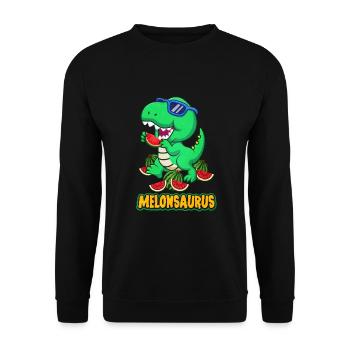 Watermelon - Unisex Sweatshirt - black - Front - Alina (178cm) & Michal (187cm)