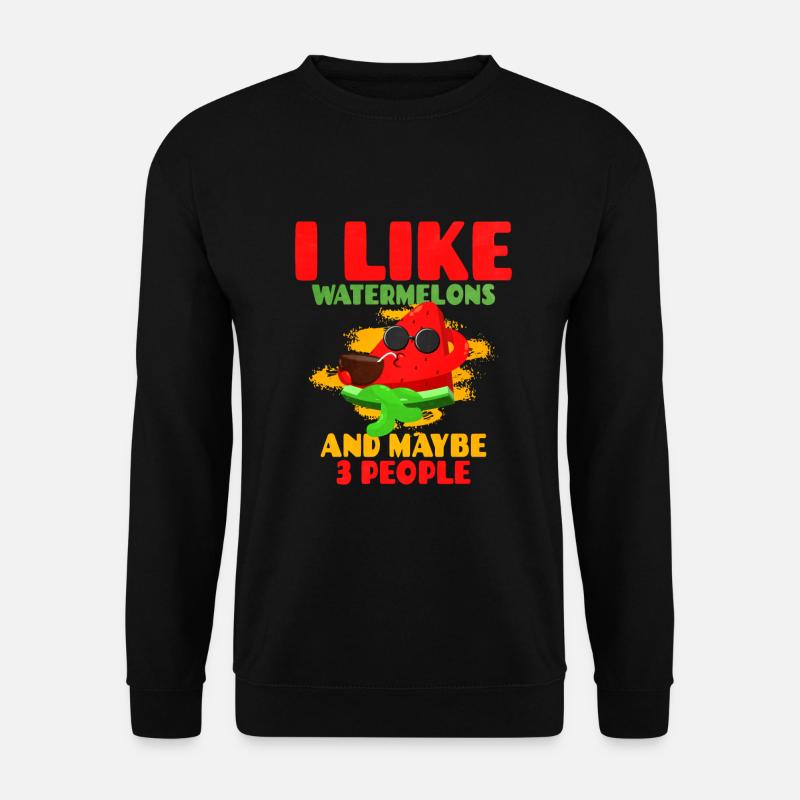 Pastèque - Sweat-shirt Unisexe - noir