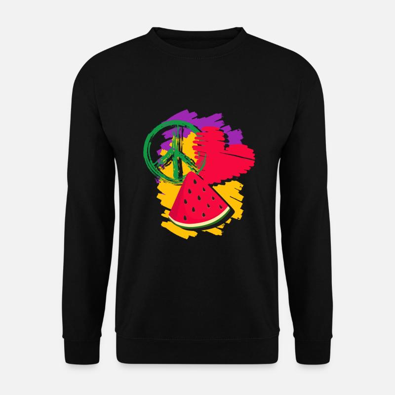Wassermelone - Unisex Pullover - Schwarz